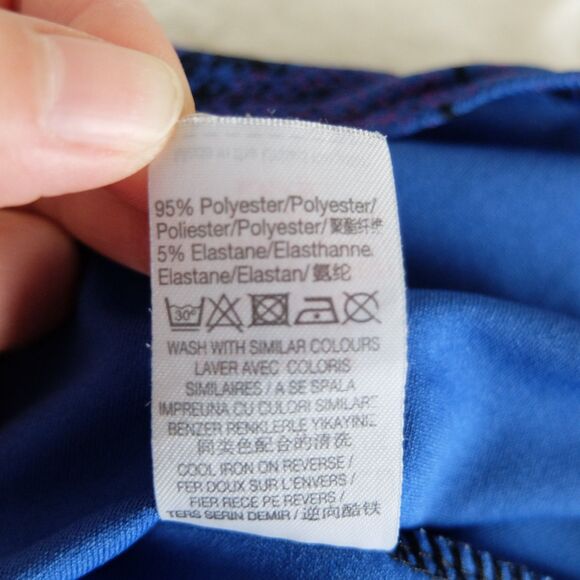 Missguided Blue Snake Print Skater Dress Size 2 - Picture 7 of 9